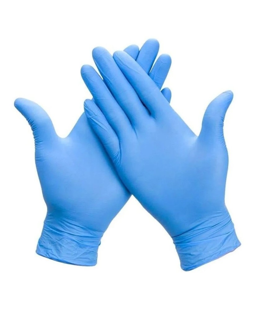 Guantes Nitrilo 100U Celeste Gen M