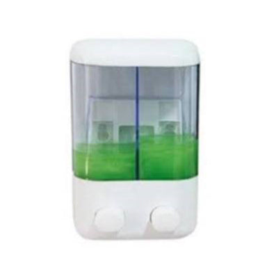 Dispensador doble de Jabon y alcohol gel 720cc