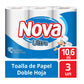 Toalla de Papel Nova Ultra 3x10.6 mts