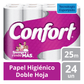 Papel Higiénico Confort DH 24x25Mt x Manga (48 Rollos)