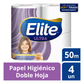 Papel Higiénico Elite Mega DH 4x50 mts x Manga (32 Rollos)