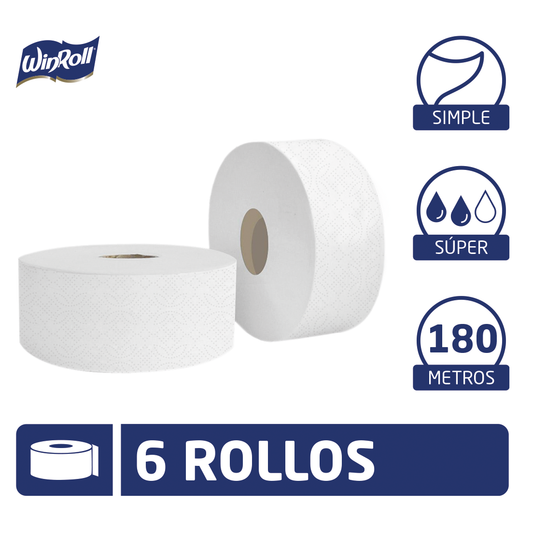 Papel Higiénico Winroll supermini 6x 230 HS