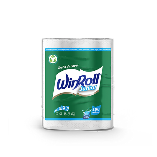 Toalla de Papel Winroll Junior Prepicada 6x100 DH (6 Rollos)