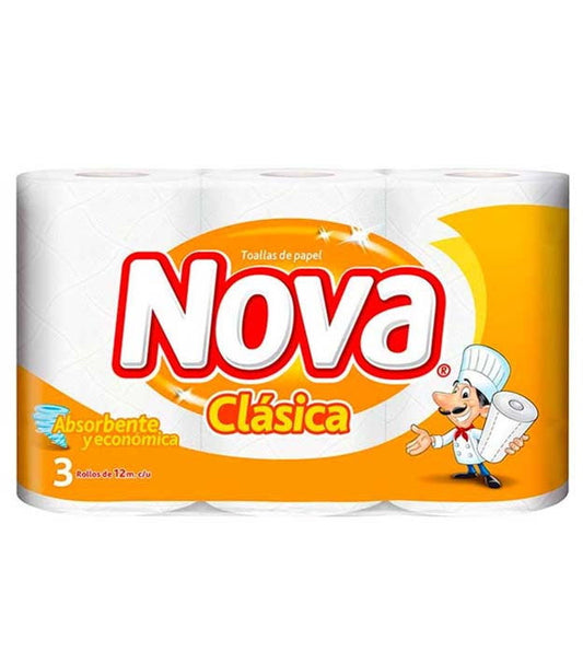 Toalla de Papel Nova Clásica 3x12 mts