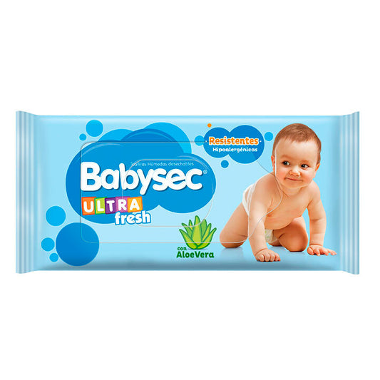 Toallitas Húmedas Babysec UltraFresh pack x 3