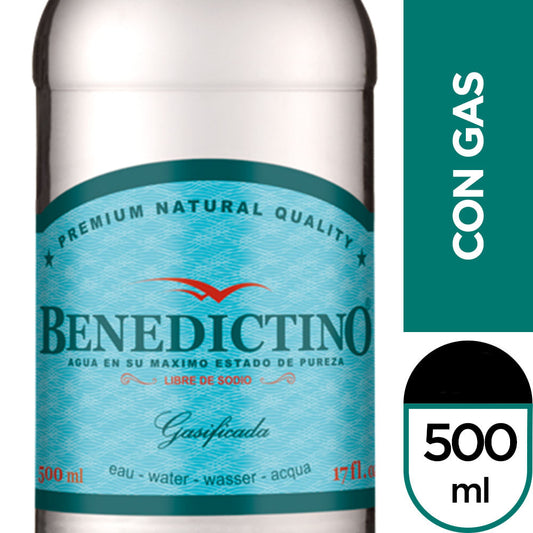 Agua Purificada Benedictino 500ml x 6