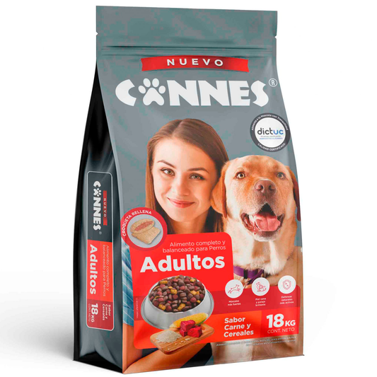Nuevo Cannes Adulto 18 Kg Sabor Carne y Cereales