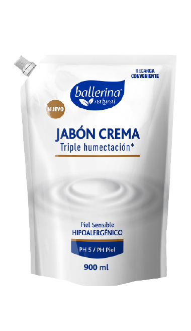 Jabon Ballerina 750 ml - Linea Jabon Crema