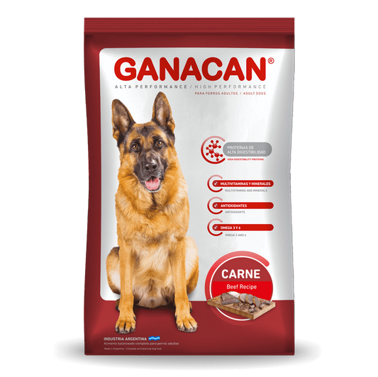 Ganacan Adulto 22Kg Sabor Carne