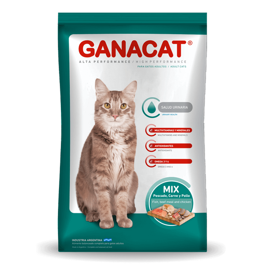 Ganacat Adulto 10Kg + 1Kg Gratis Sabor Mix