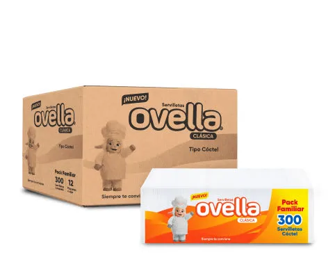 Servilleta Ovella Coctel 12x300