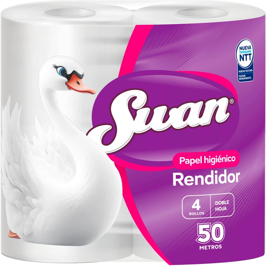 Papel Higiénico Swan 4x50Mt DH Rendidor