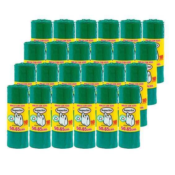 Bolsa De Basura 50x65 Superior x24U con Asas