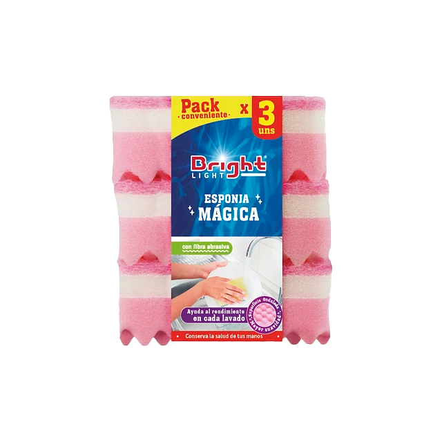 Esponja Mágica Bright Light x 3