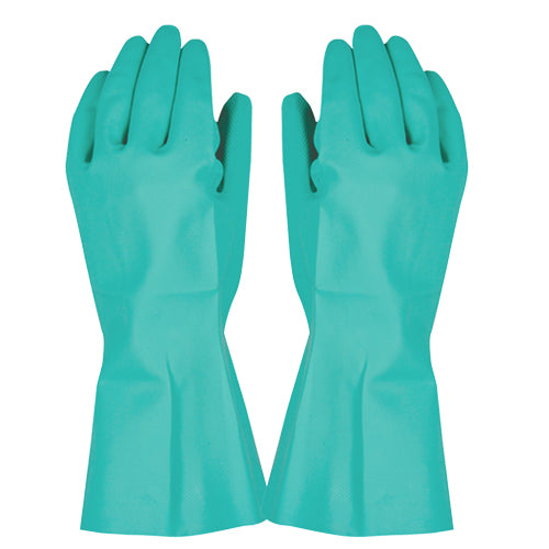 Guantes de Aseo Nitrilo Verde Largo