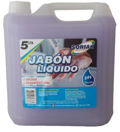 [JLS0372] Jabón Líquido Soriak 5L