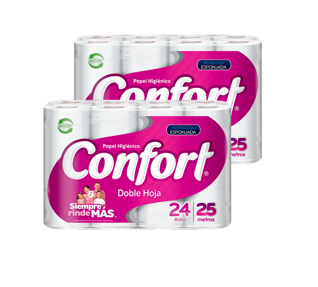 [PHC0145] Papel Higiénico Confort DH 24x25Mt x Manga (48 Rollos)