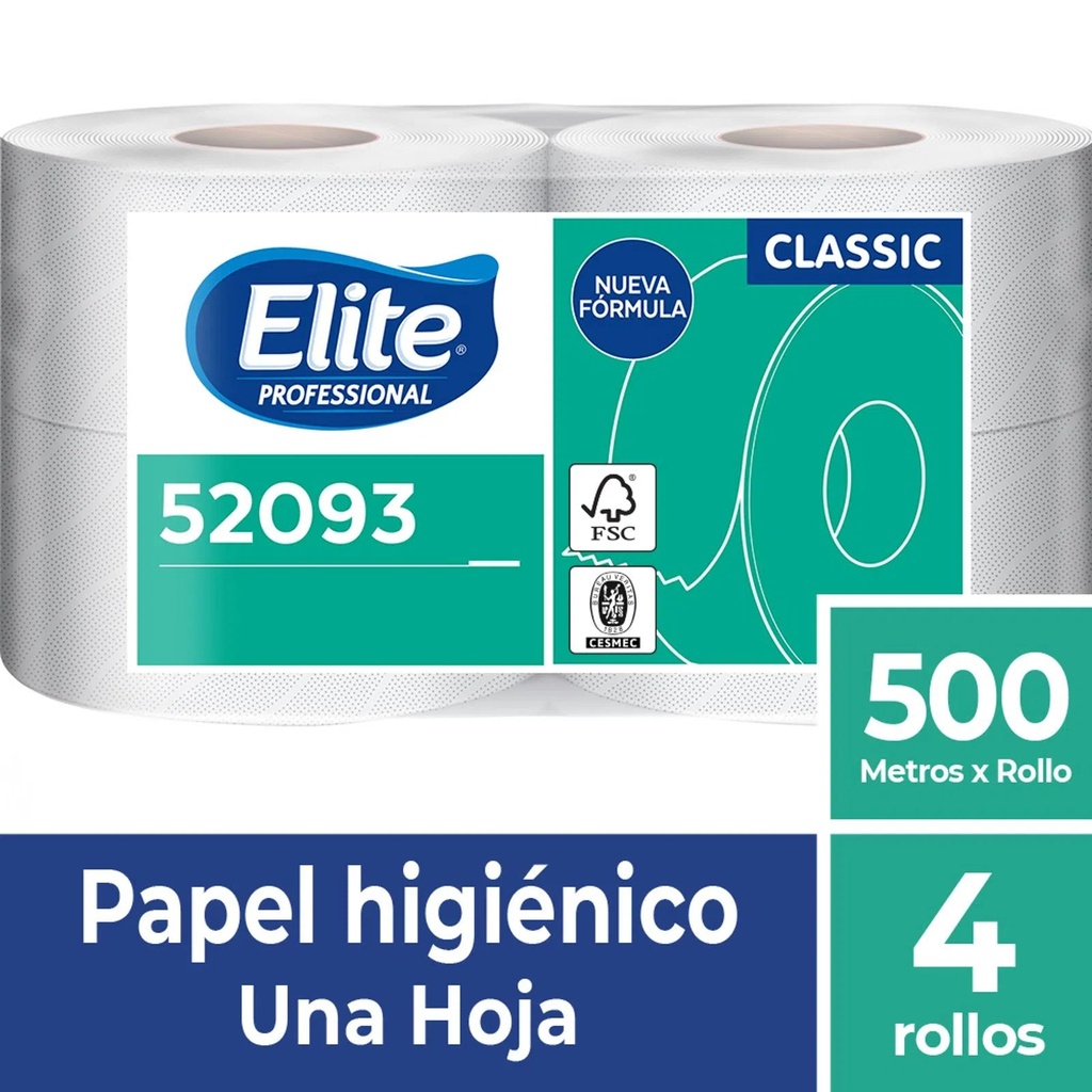 Papel Higienico Elite 4X500 Mts
