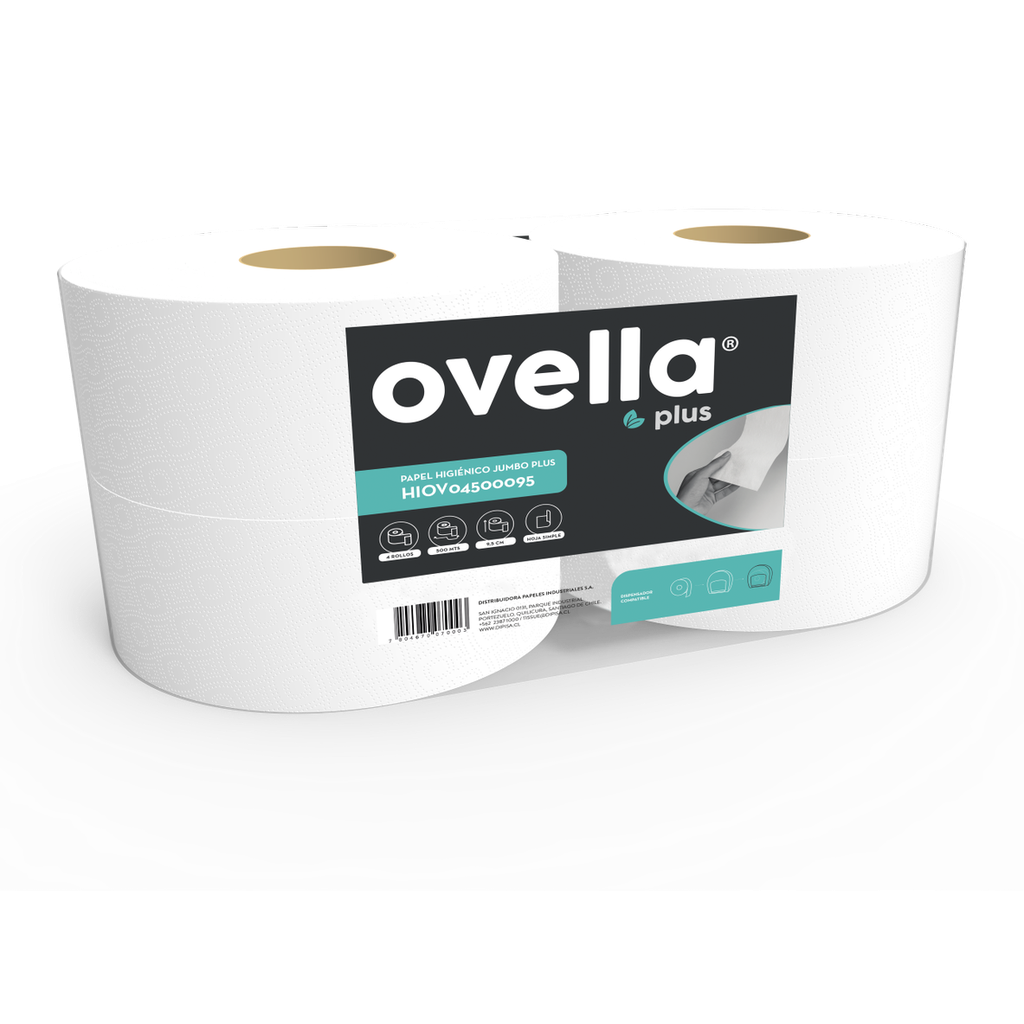 Papel Higienico Ovella Plus 4X500Mts HS