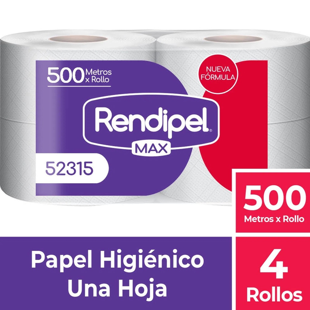 Papel Higiénico Rendipel Max 4x500 mts HS