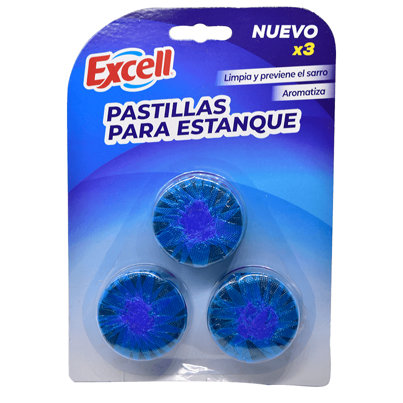[PEE0068] Pastillas Estanque Excell x 3
