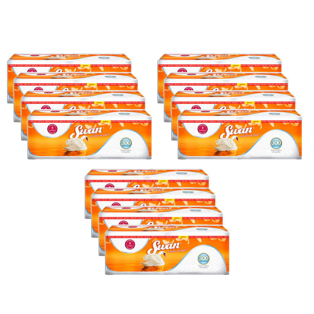 Servilleta Swan 300 un x 12 paquetes