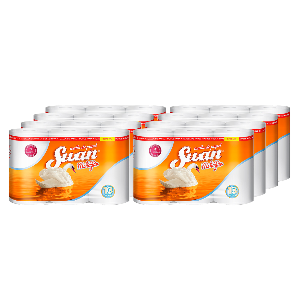 Toalla de Papel Swan 3x13 mts x Manga (24 Rollos)