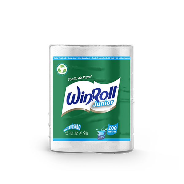 Toalla de Papel Winroll Junior Prepicada 6x100 DH (6 Rollos)