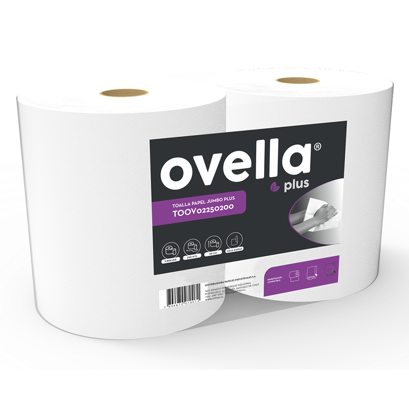 Toalla Ovella Plus 2x250 mts