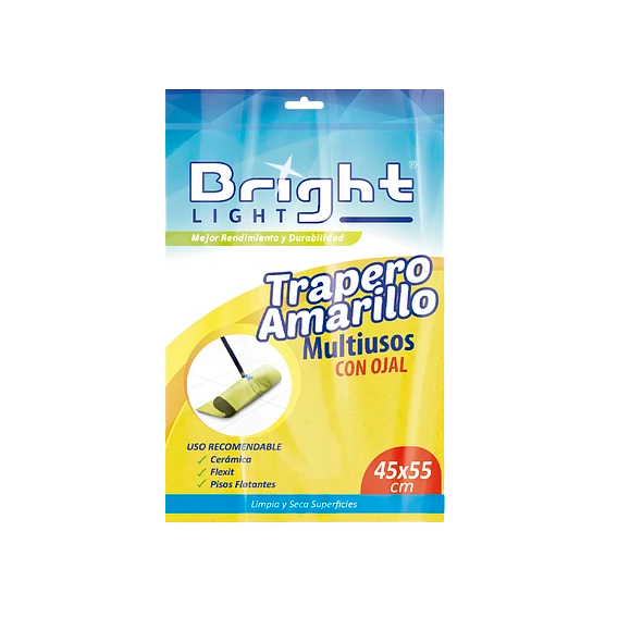 [TAG0215] Trapero Aseo Gamuza Amarillo 45x55 Bright Light