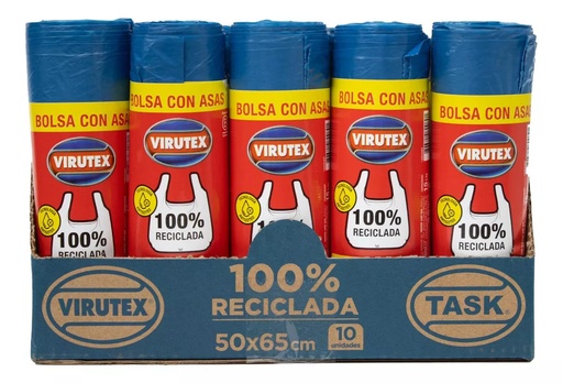 [BDB0384] Bolsa De Basura 50X65 con Asas Virutex x Caja (50U)