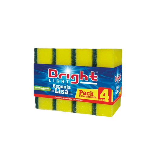 [ELB0216] Esponja Lisa Bright Light x 4