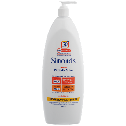 [PSS0338] Protector Solar Simonds SPF 50+ 1 Litro
