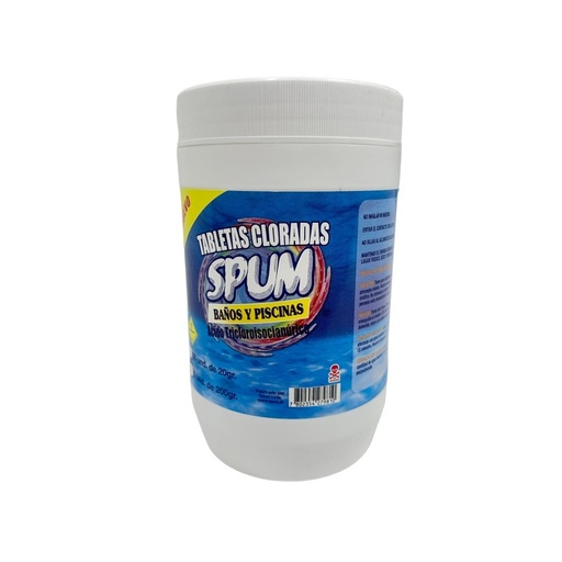 [TCS0467] Tabletas Cloradas Spum Piscina triple accion (50u x 20grs)