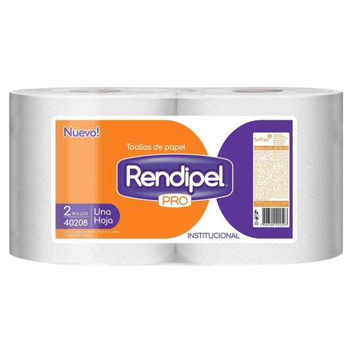 [TDP0152] Toalla de Papel Rendipel Pro 2x190 mts HS
